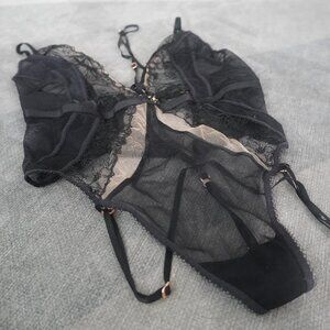 Honey Birdette Emma Bodysuit Black Medium